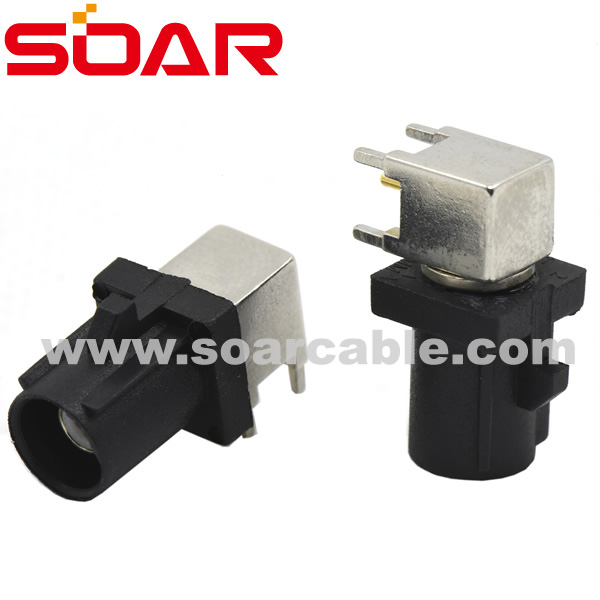 Code A FAKRA SMB Right Angle Plug PCB Ｍount (6605NTGOOA1)