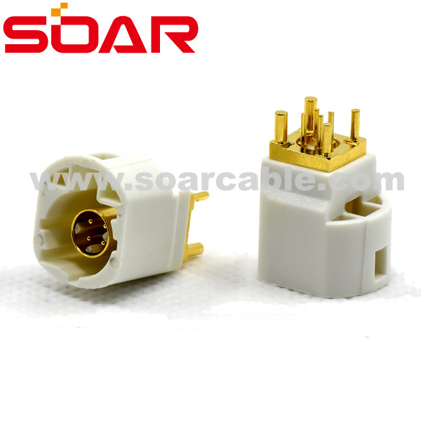 Code B FAKRA SMB Right Angle Plug PCB Ｍount (6606NTGOOB2)Code B FAKRA SMB  Right Angle Plug PCB Ｍount (6606NTGOOB2)-Code B-SOAR TECHNOLOGY CO., LTD