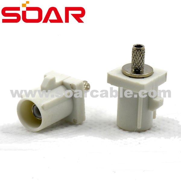 Code B FAKRA SMB Stright Plug Crimp (6602NTGXXB1)