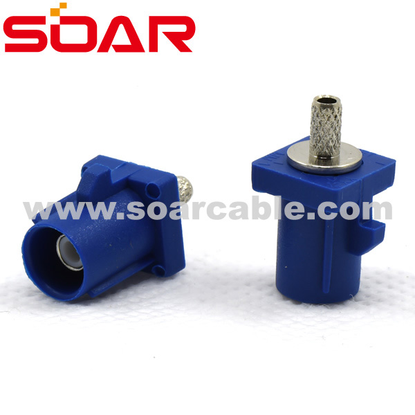 Code C FAKRA SMB Stright Plug Crimp (6602NTGXXC1)