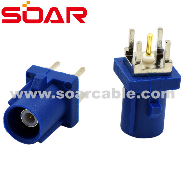 Code C  FAKRA SMB Straight Plug PCB Ｍount (6604NTGOOC1)