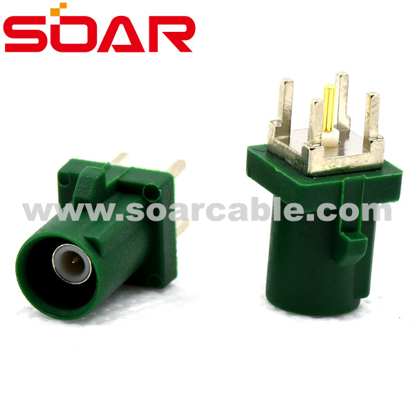 Code E FAKRA SMB Straight Plug PCB Ｍount (6604NTGOOE1)