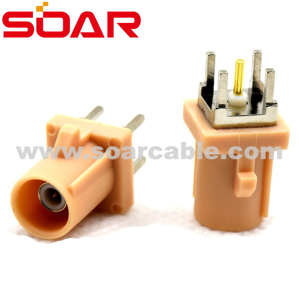 Code I FAKRA SMB Straight Plug PCB Ｍount (6604NTGOOI1)